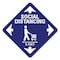 Signmission Social Distancing Cart Non-Slip Floor Graphic, 11in Vinyl Decal, 11" x 11", FD-X-11-99989 FD-X-11-99989 - alternate 1